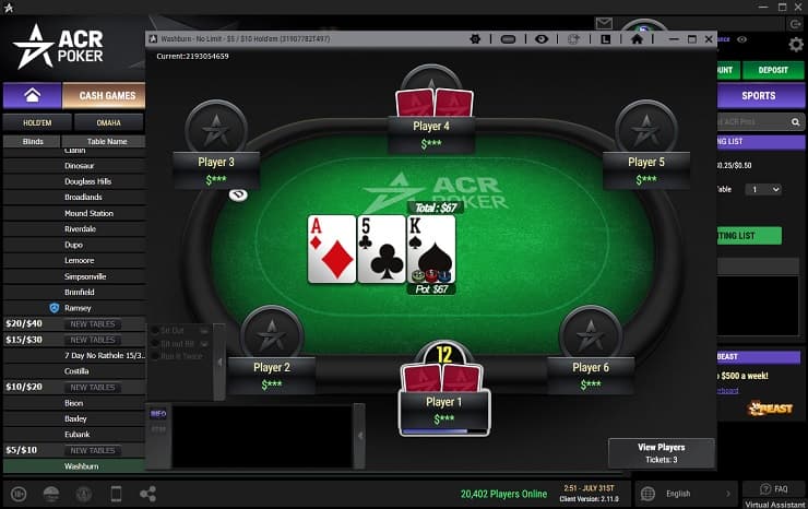 Anonymous tables in poker apps | СС-Poker
