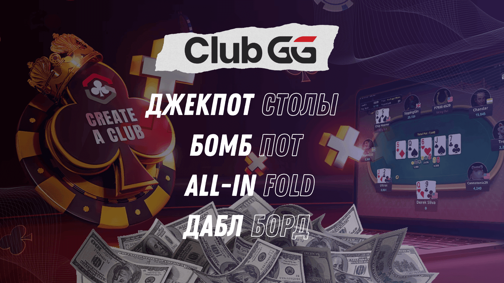 Разные форматы покерных столов в ClubGG - как играть на деньги в покер онлайн. Стратегии, советы и рейкбек