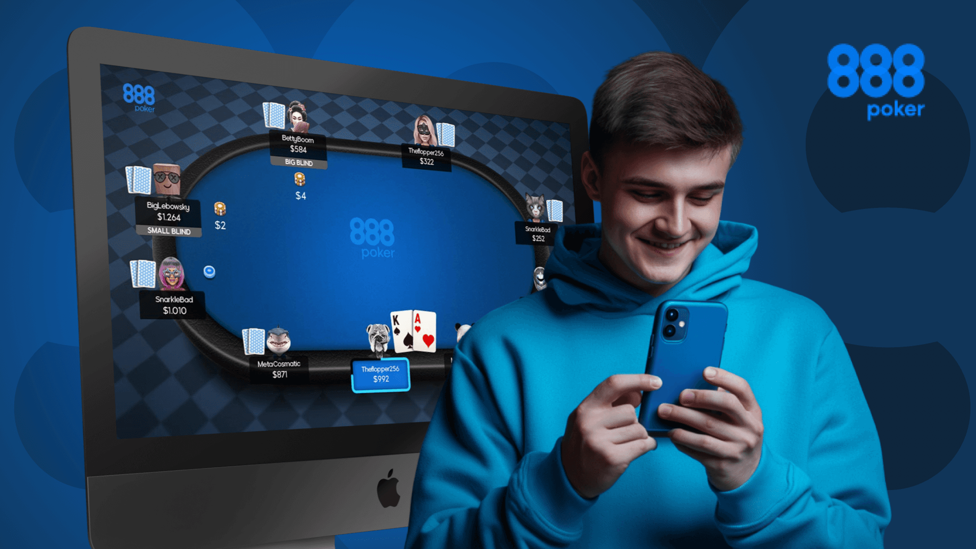 Особенности и обзор 888 Poke. Как играть в покер на деньги с СС-POKER