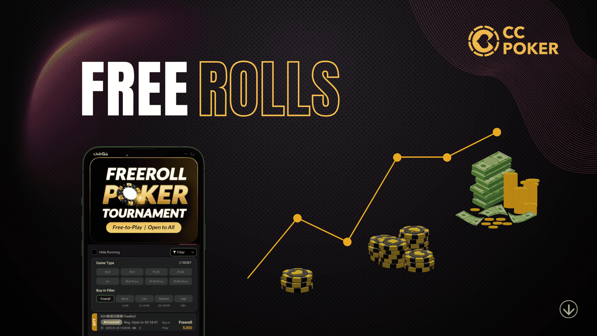 How to get freerolls in poker for real money 2025 CC-Poker
