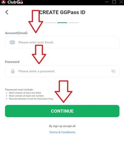 Instructions create an account start playing in the ClubGG 3.jpg