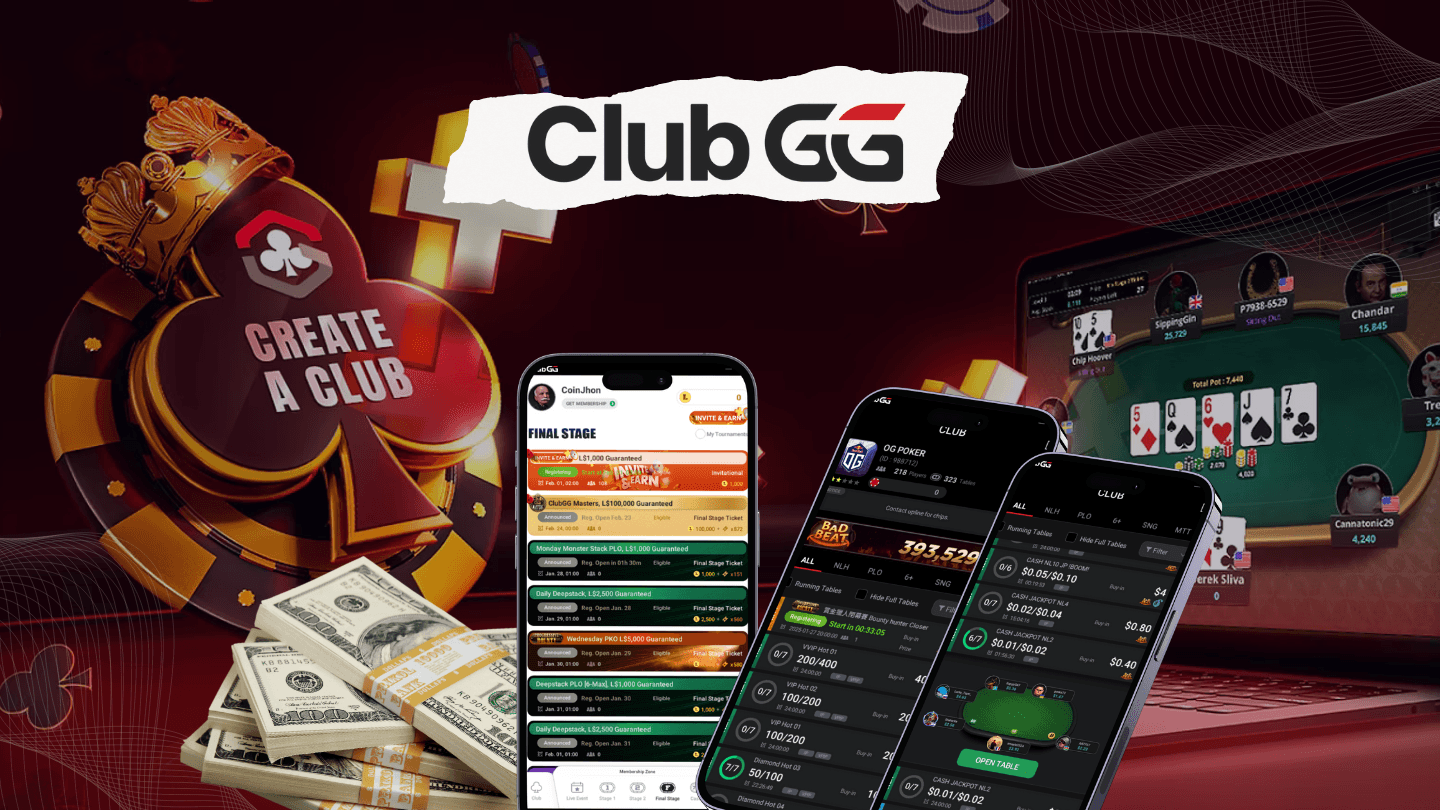 Variety of poker table formats at ClubGG - How to play money for maximum profit